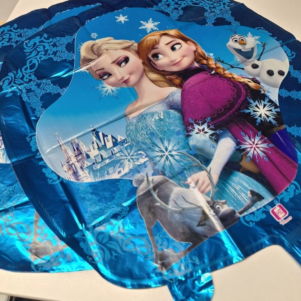 Frozen Birthday Party Balloons Decor‎ Streamer Cake Topper Celebrate Girls
